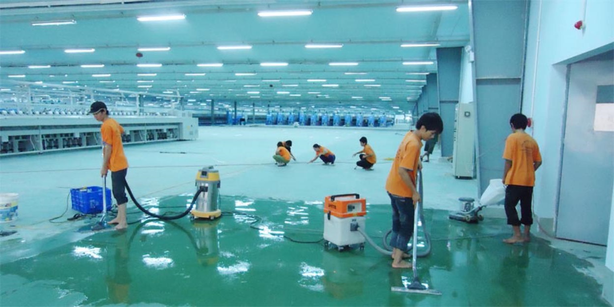 Dịch vụ vệ sinh công nghiệp theo giờ tại Bắc Ninh 